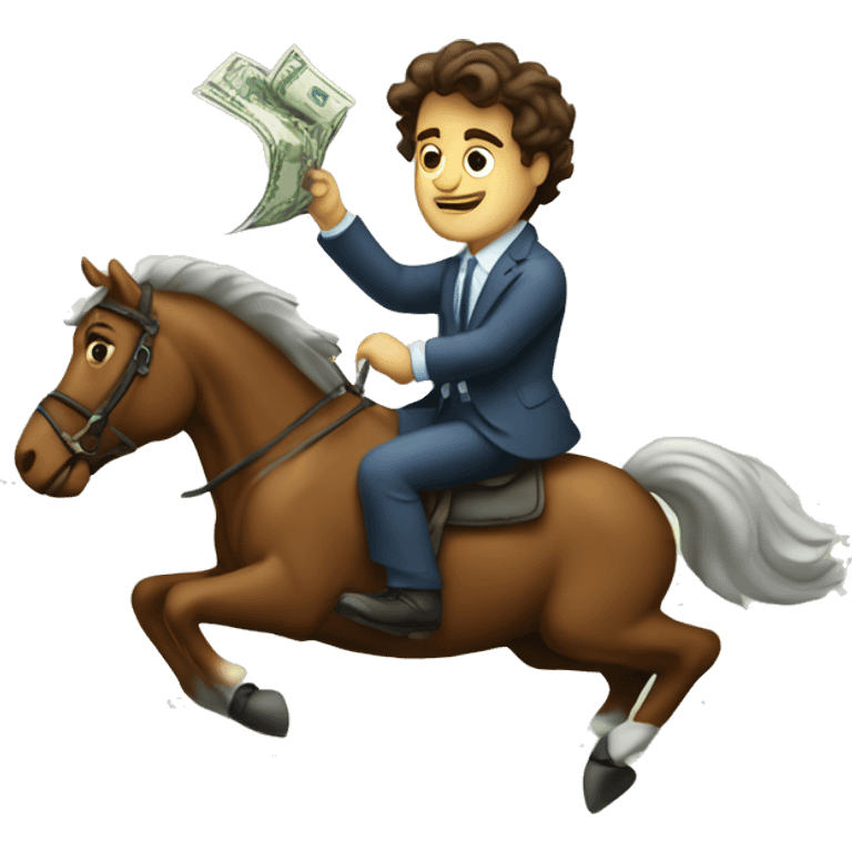 dylan riding the stock market emoji