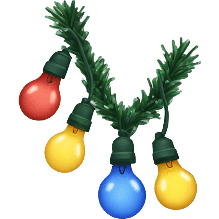 christmas lights emoji