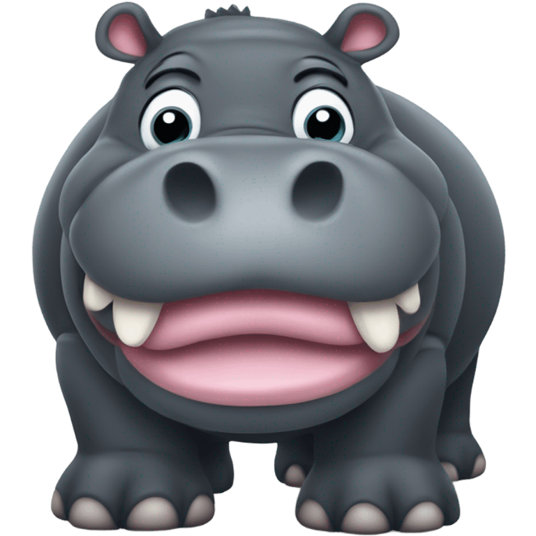 fat hippo emoji