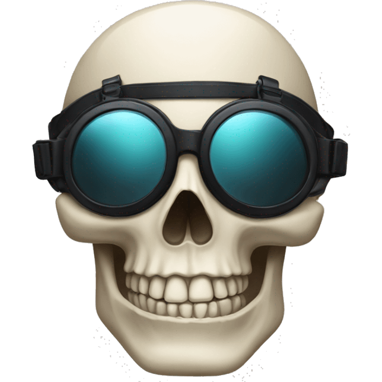 skull with black goggles  emoji