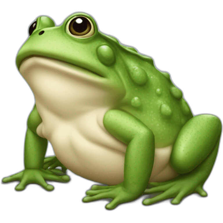 Crapaud en robe de mariée  emoji