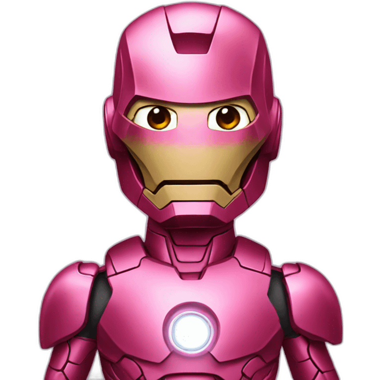 Pink ironman emoji