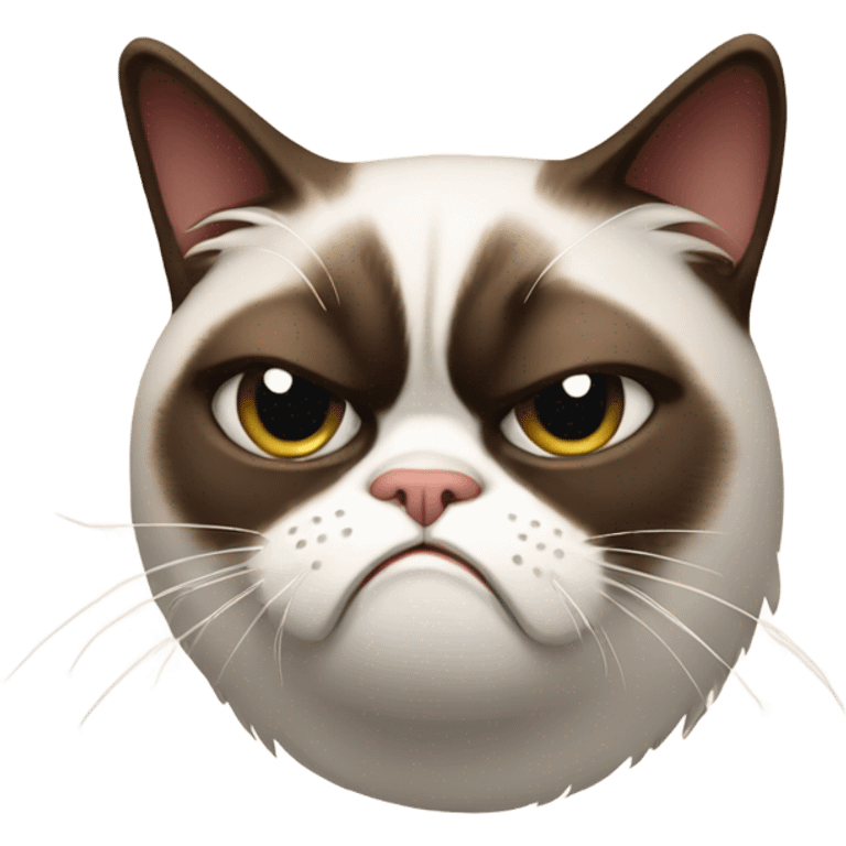 Grumpy cat emoji