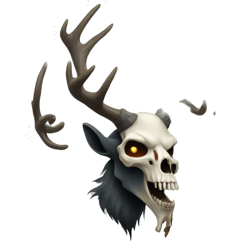 Wendigo with deer skull emoji