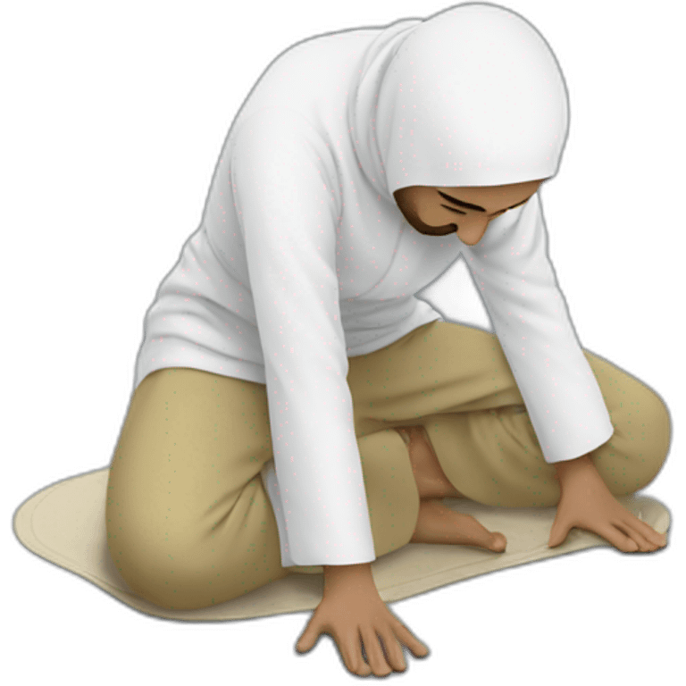 Muslim doing Sujood emoji