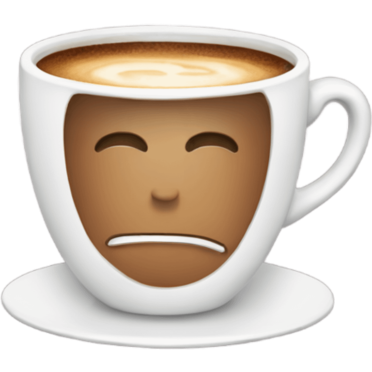 Good morning with a cup of coffee  emoji