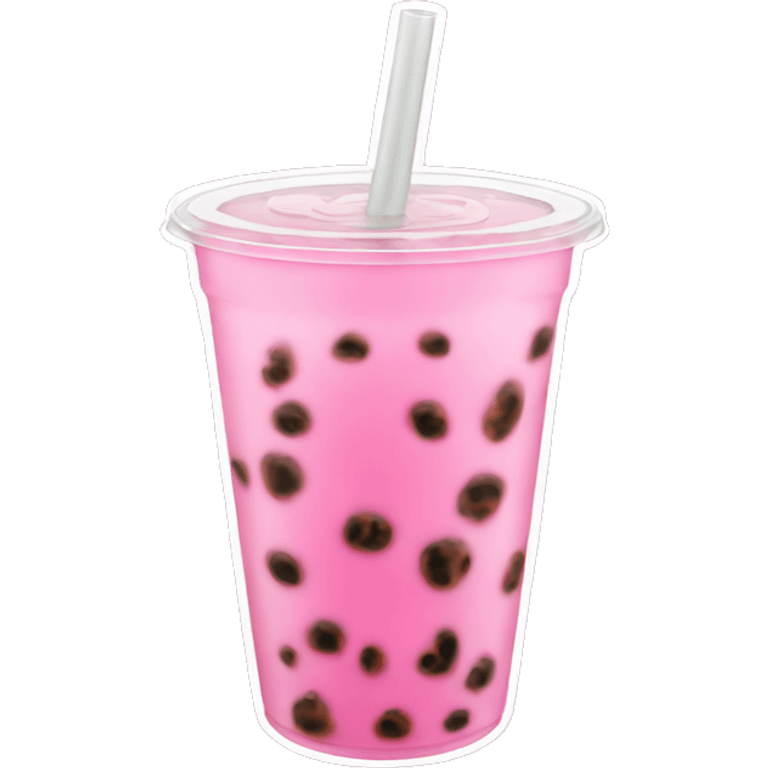 pink bubble tea  emoji