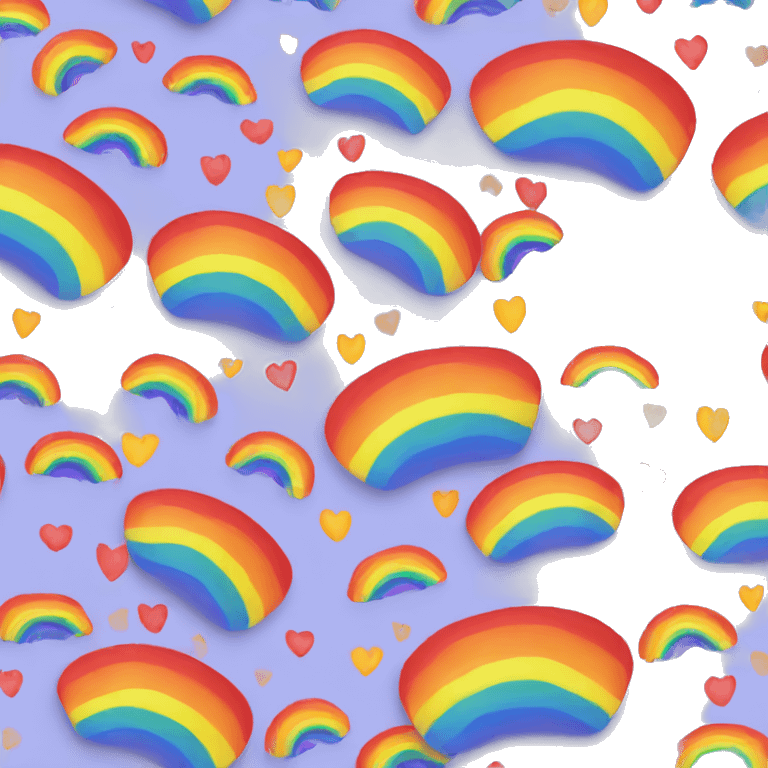 rainbow hearts  emoji