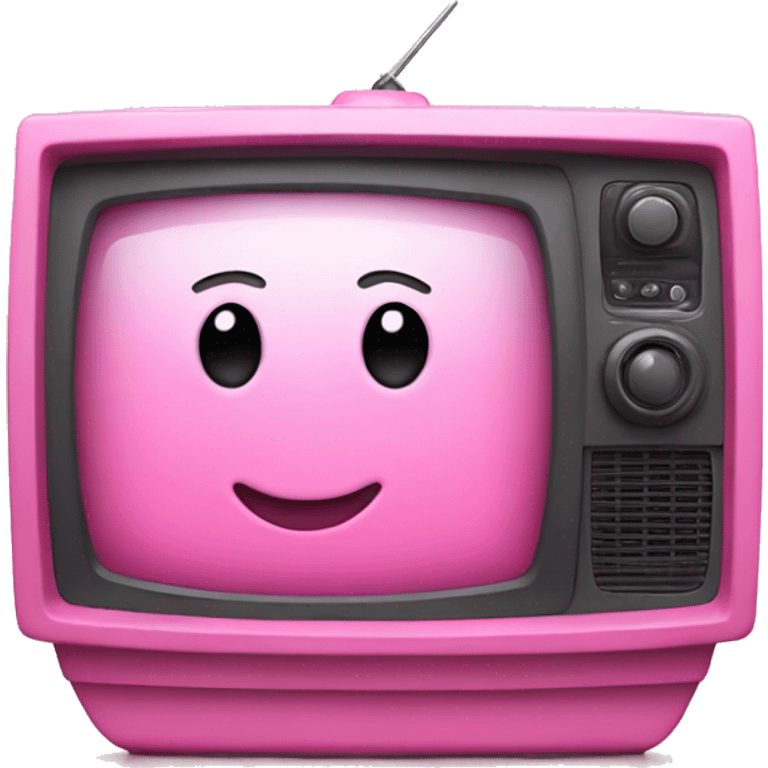 Pink television  emoji