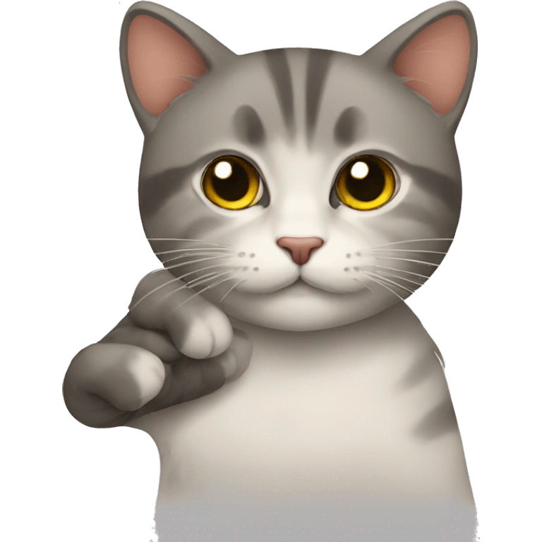 gatto con mestoli in mano emoji