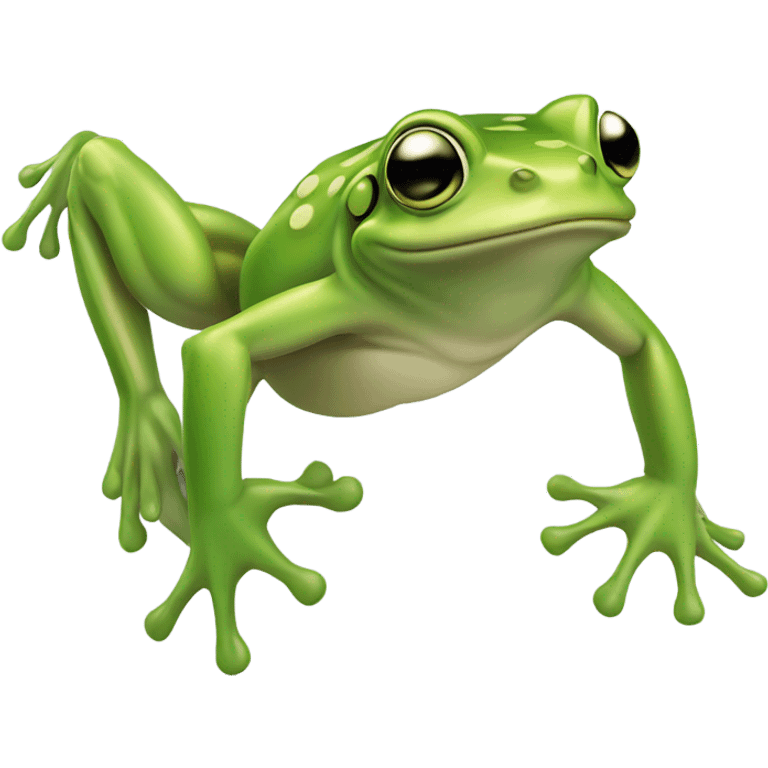 Jumping frog emoji