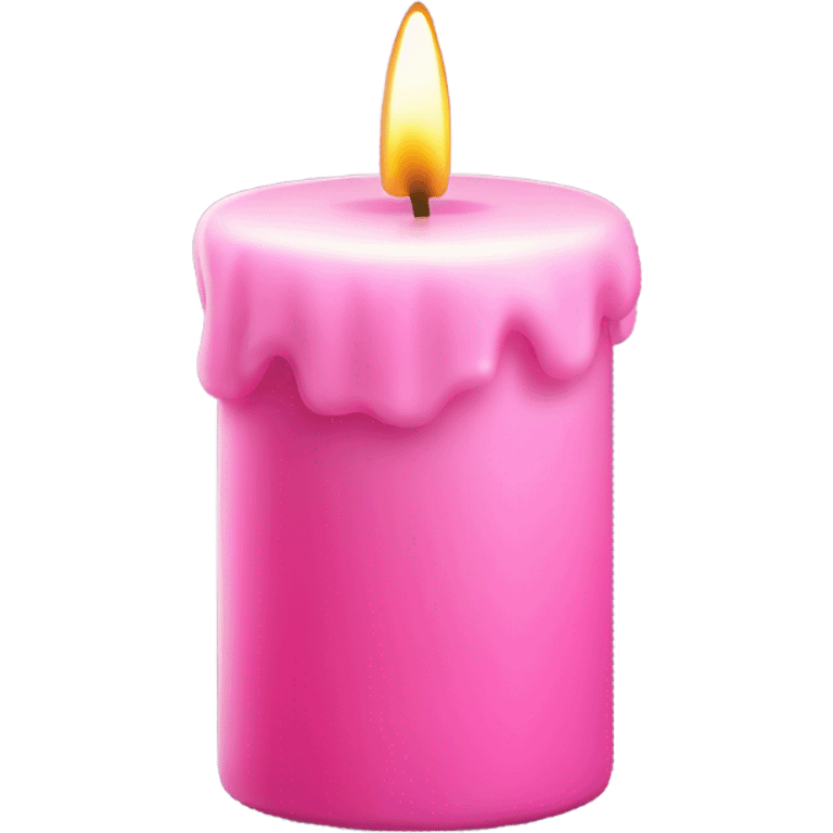 Pink candle  emoji