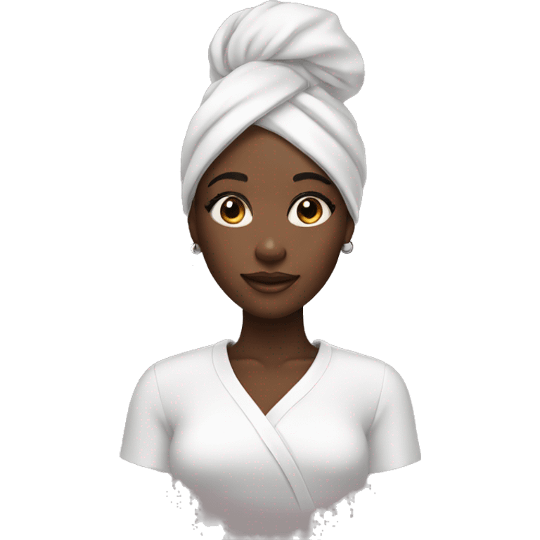 Skin care black girl emoji