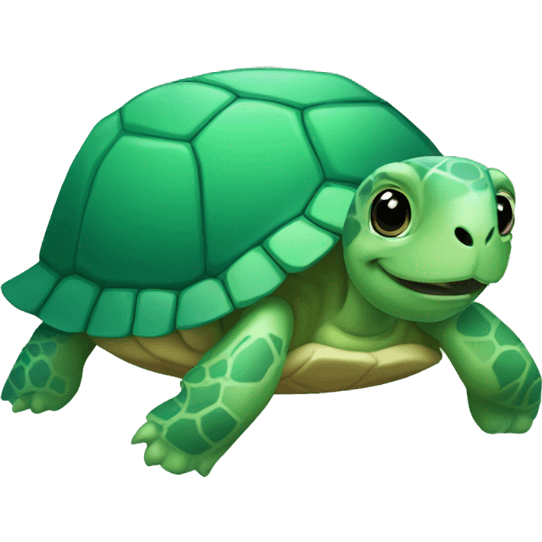 cute green ocean tortoise emoji