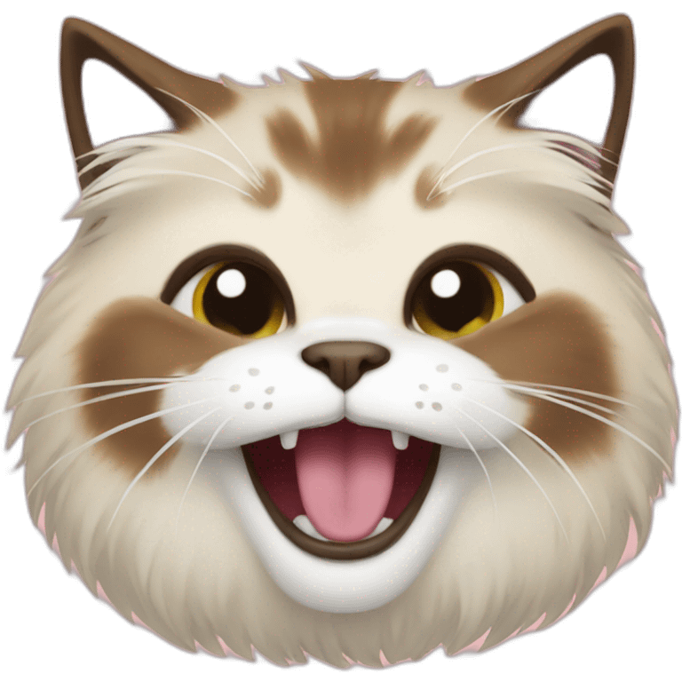 himalayan cat laughing emoji