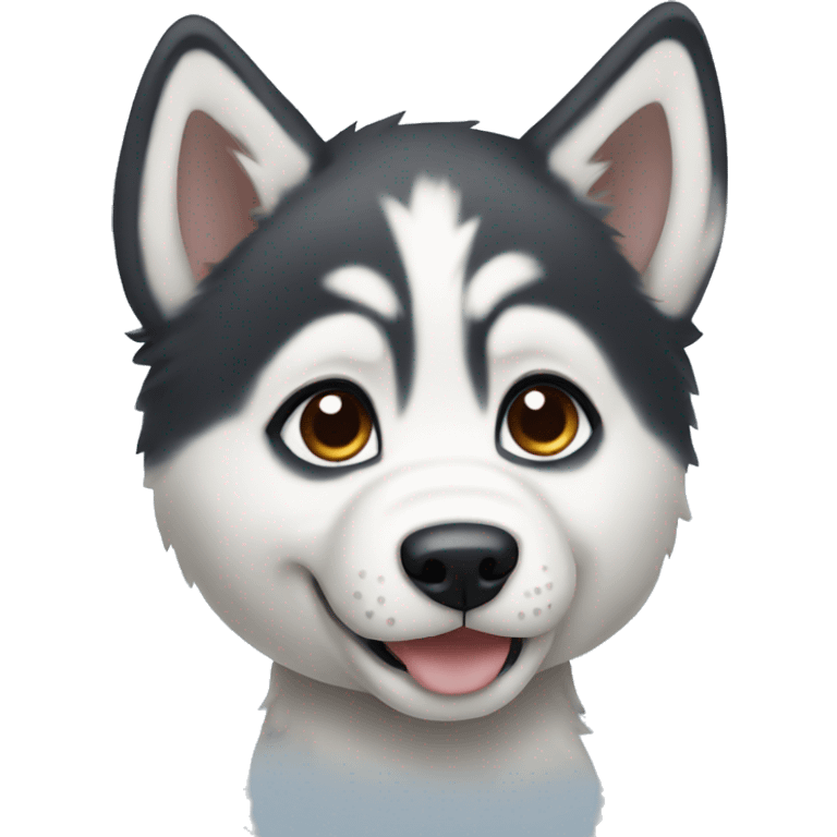 husky puppy emoji