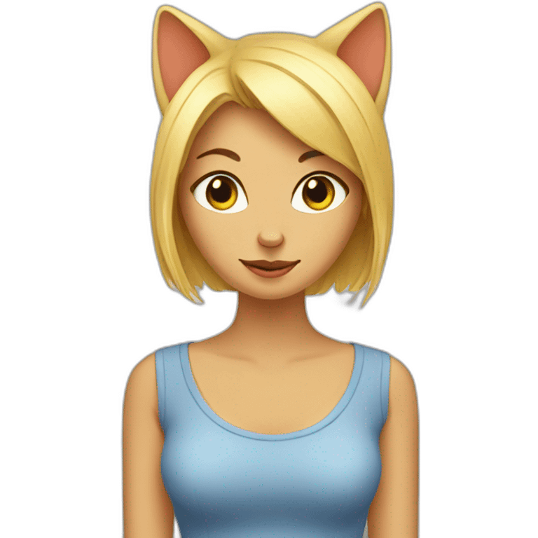 cat with women emoji