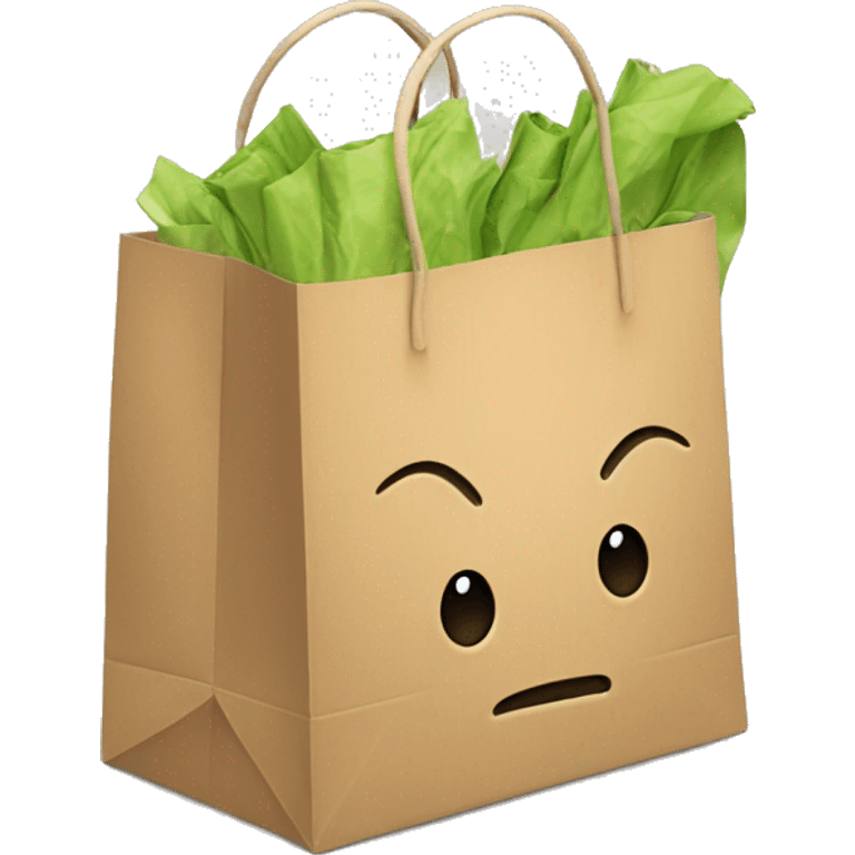 shopping bag moving fast emoji