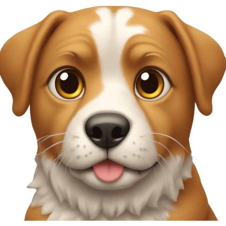 Une créature qui est issue du mélange de chien et d'un chat emoji