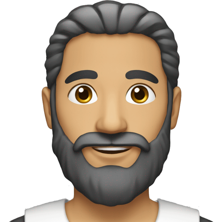 Un arabe avec une barbe emoji