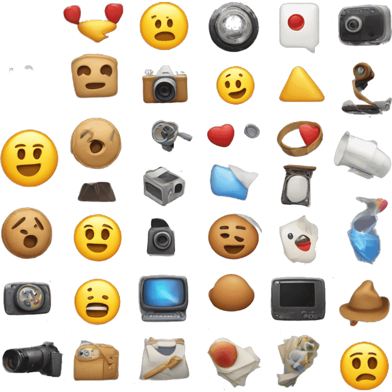 An emoji representing challenge videos, featuring various elements like a camera, a play button, and fun challenge icons, showcasing the exciting and competitive nature of these videos emoji