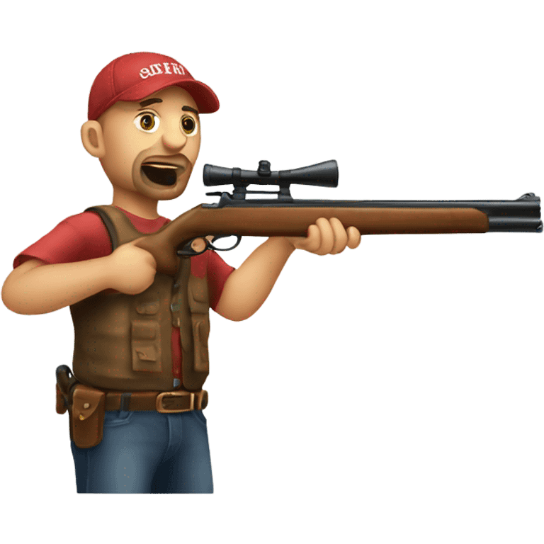 Redneck with shotgun emoji