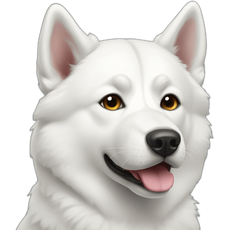 white-husky emoji