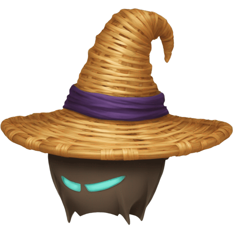 Rattan witch’s hat emoji