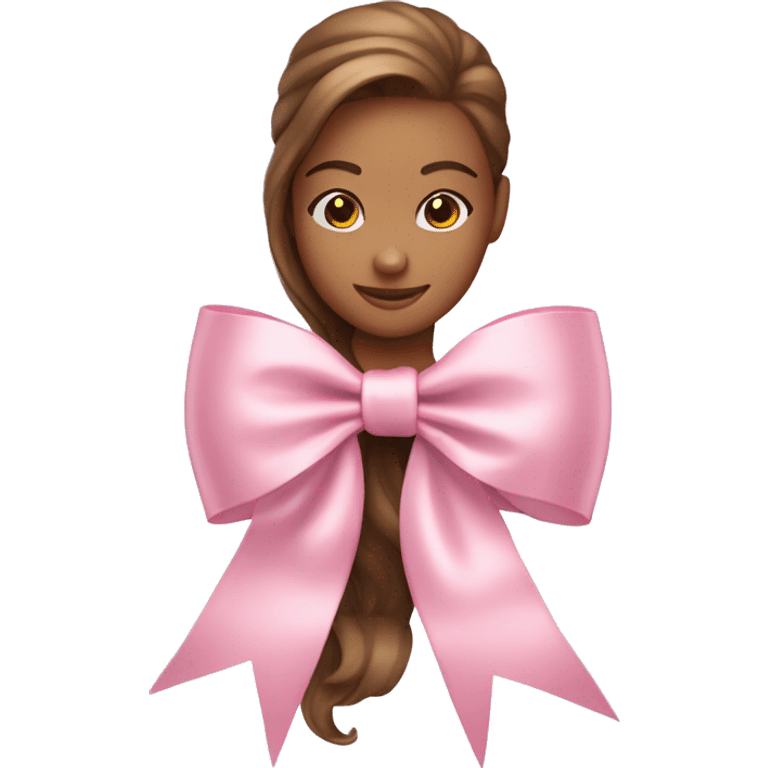 light pink coquette bow ribbon emoji