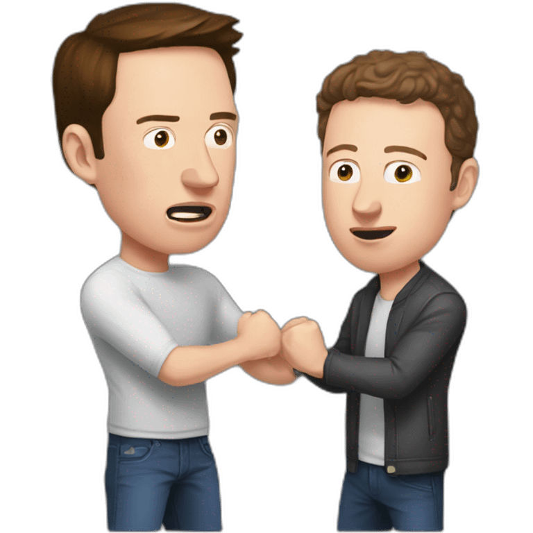 Elon musk vs Mark Zuckerberg Fight emoji