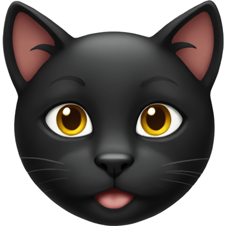 Black Christmas cat  emoji