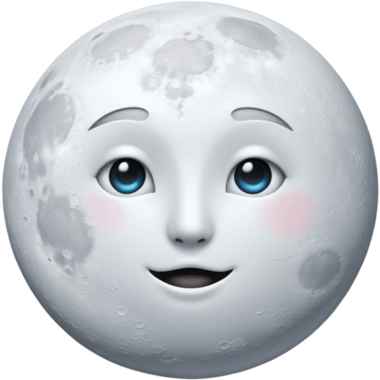 White moon emoji