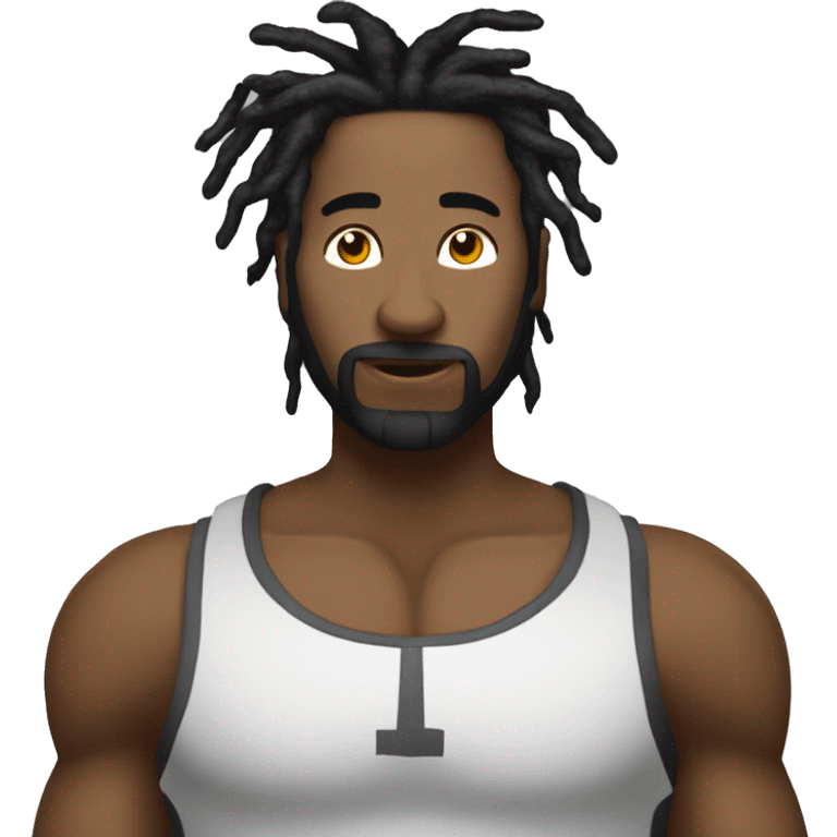 A super sigma rizzler with dreads emoji