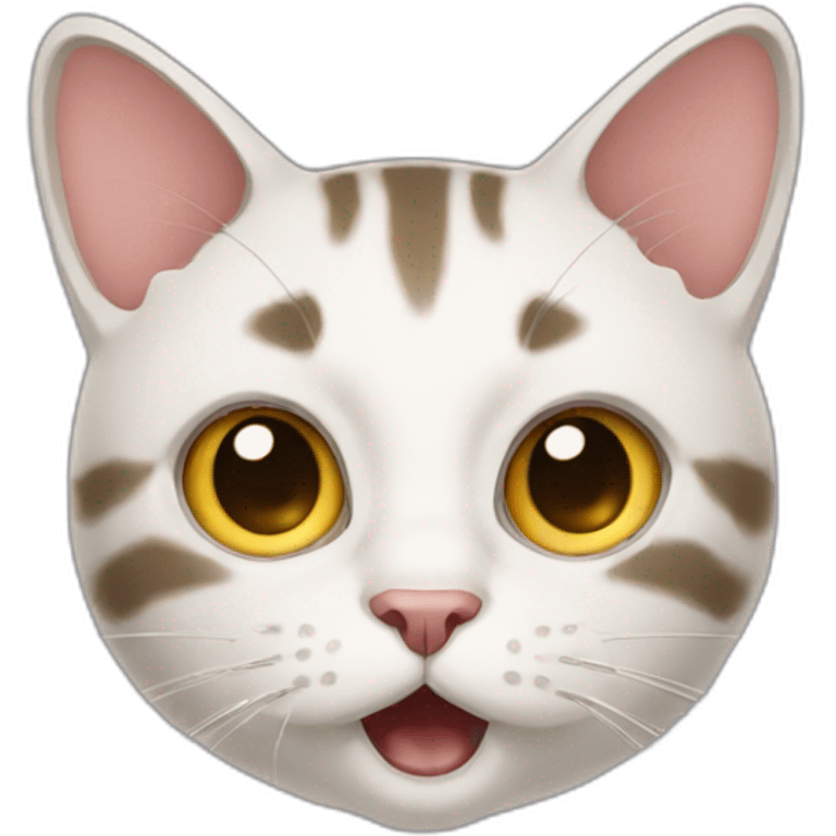 Shocked cat face emoji