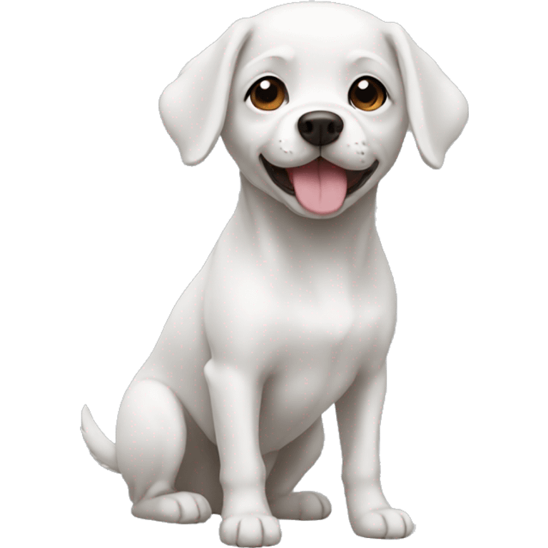 A small dog white emoji