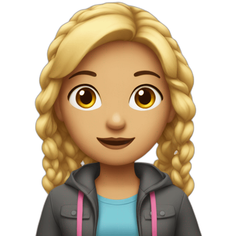 smart girl emoji