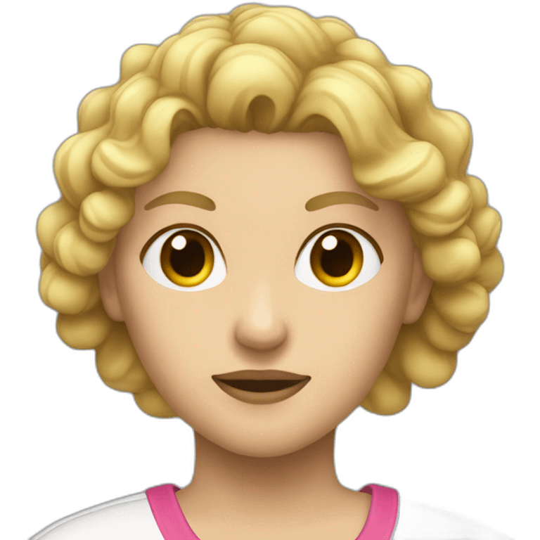 Madona qui joue au tennis emoji