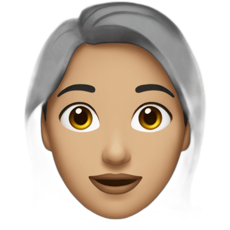 Rosto de mulher branca árabe  emoji