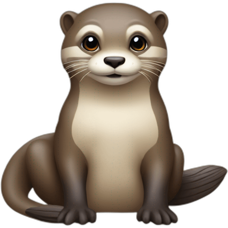 Loutre sur vache emoji