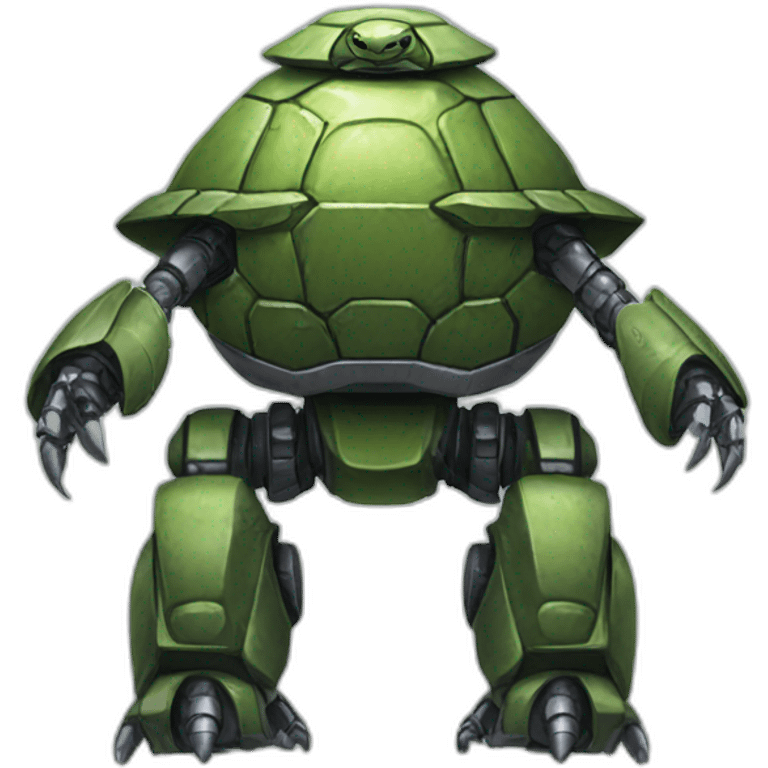 A robot armored turtle emoji