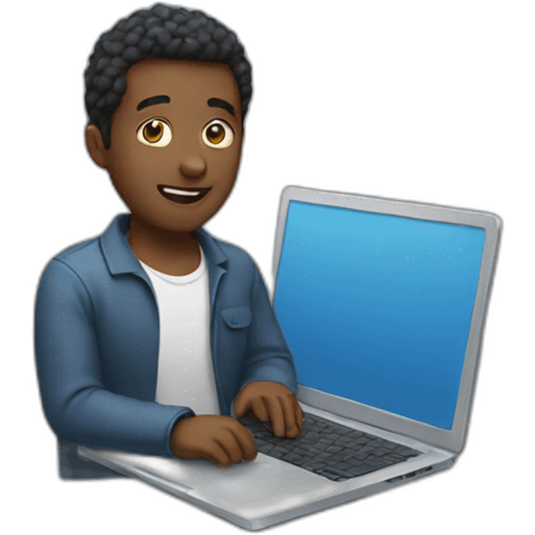 guy with laptop emoji