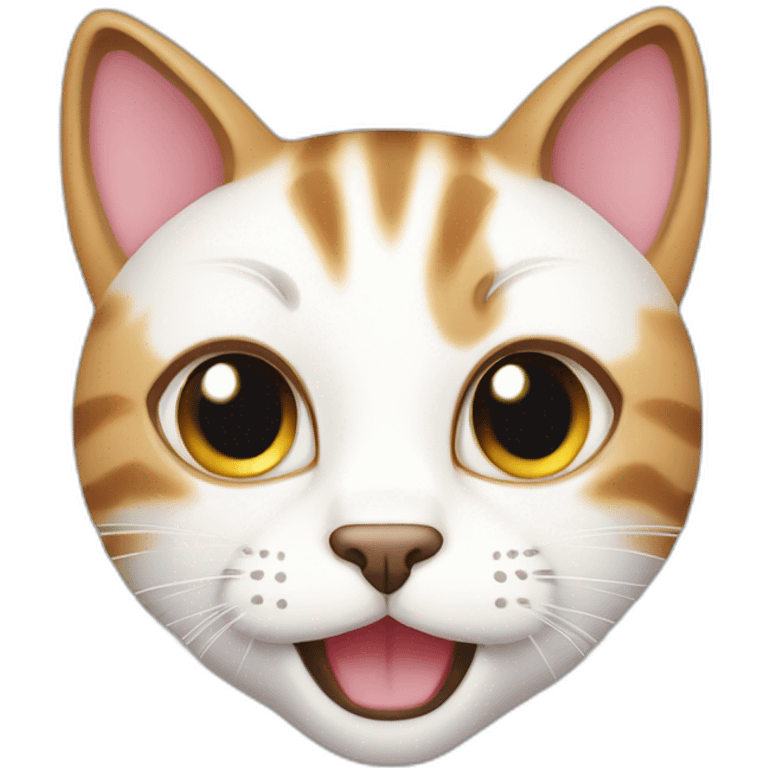 Meowing cute cat emoji