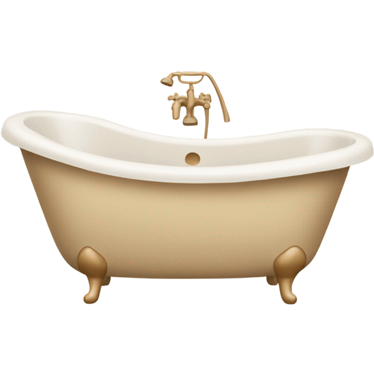 Beige bath tub  emoji