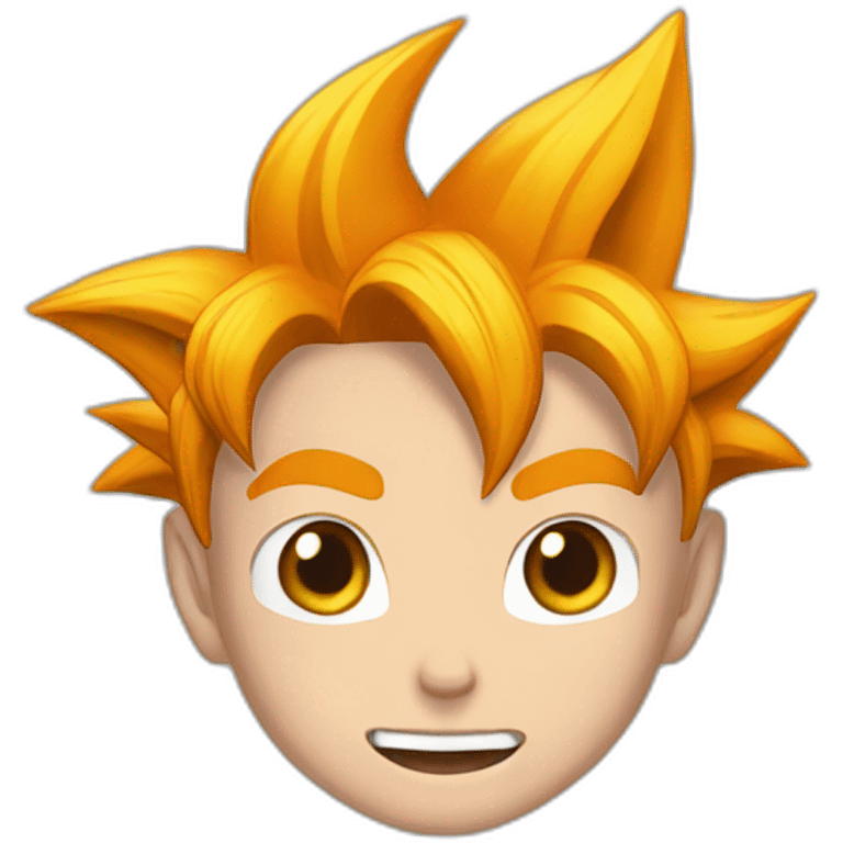 Goku enfant content et affamé emoji