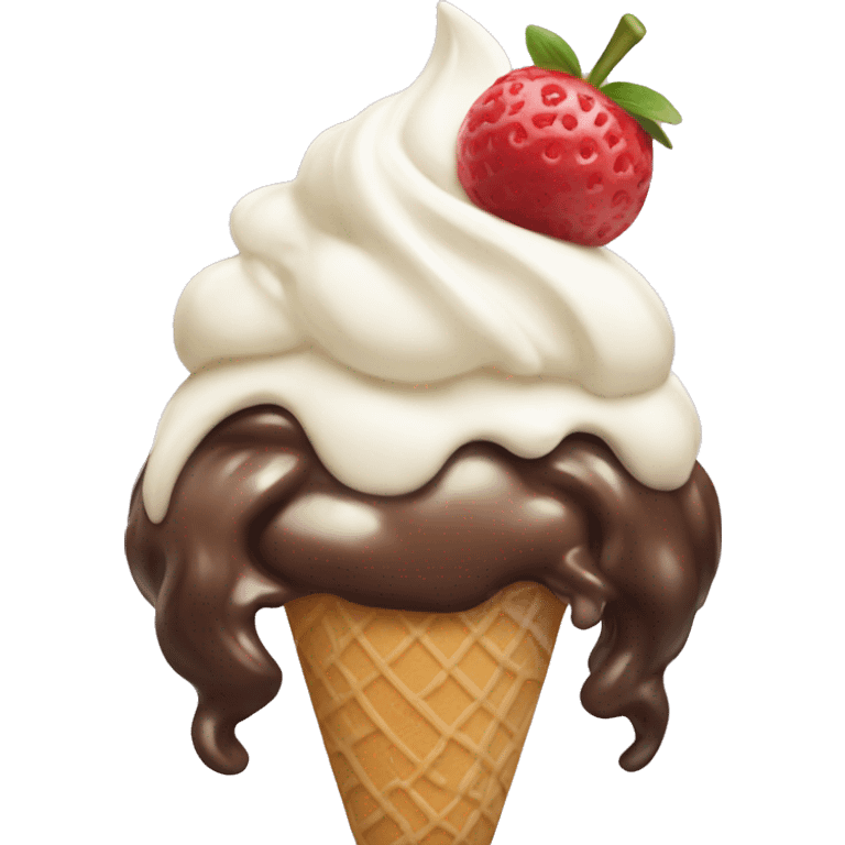 ice cream sundae emoji