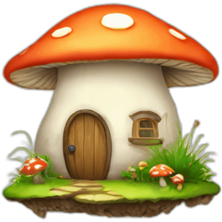 mushroom home emoji