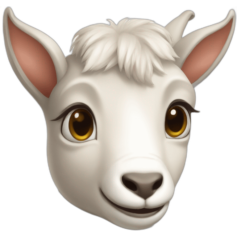 Cute goat emoji