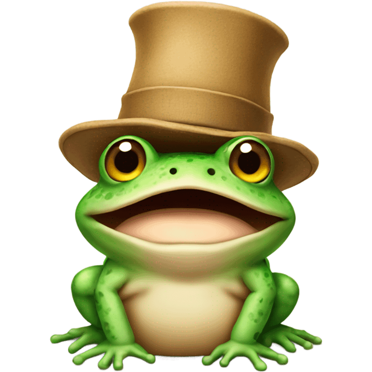 Toad wearing a hat emoji