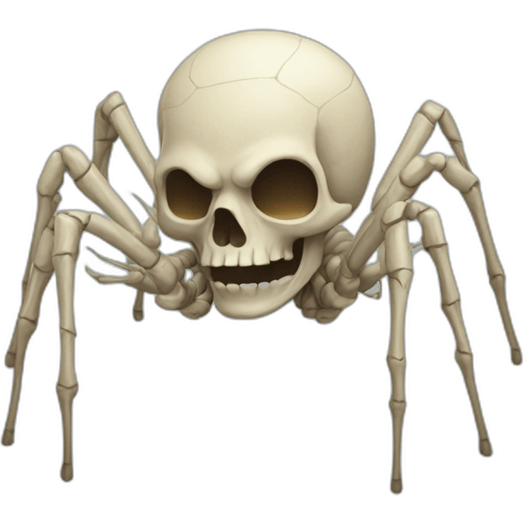 spider skeleton emoji