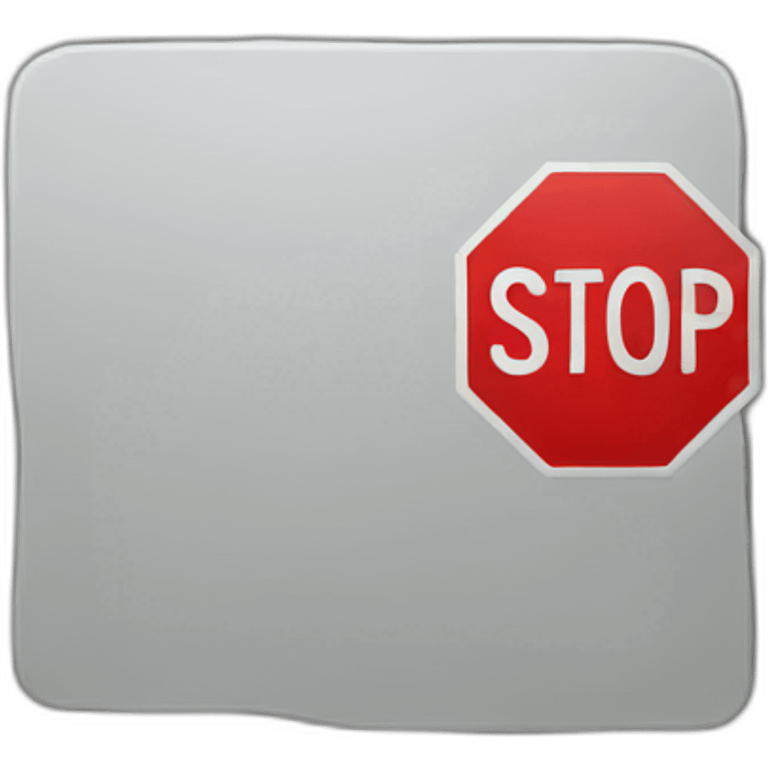 Stop sign emoji